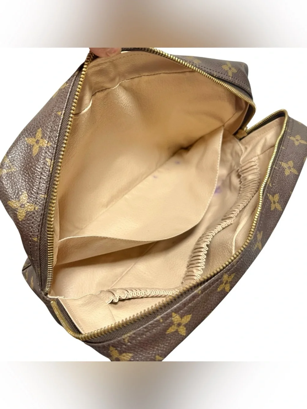 Louis Vuitton Monogram Leather Vintage Toiletry 28 Trousse Clutch Cosmetic Bag